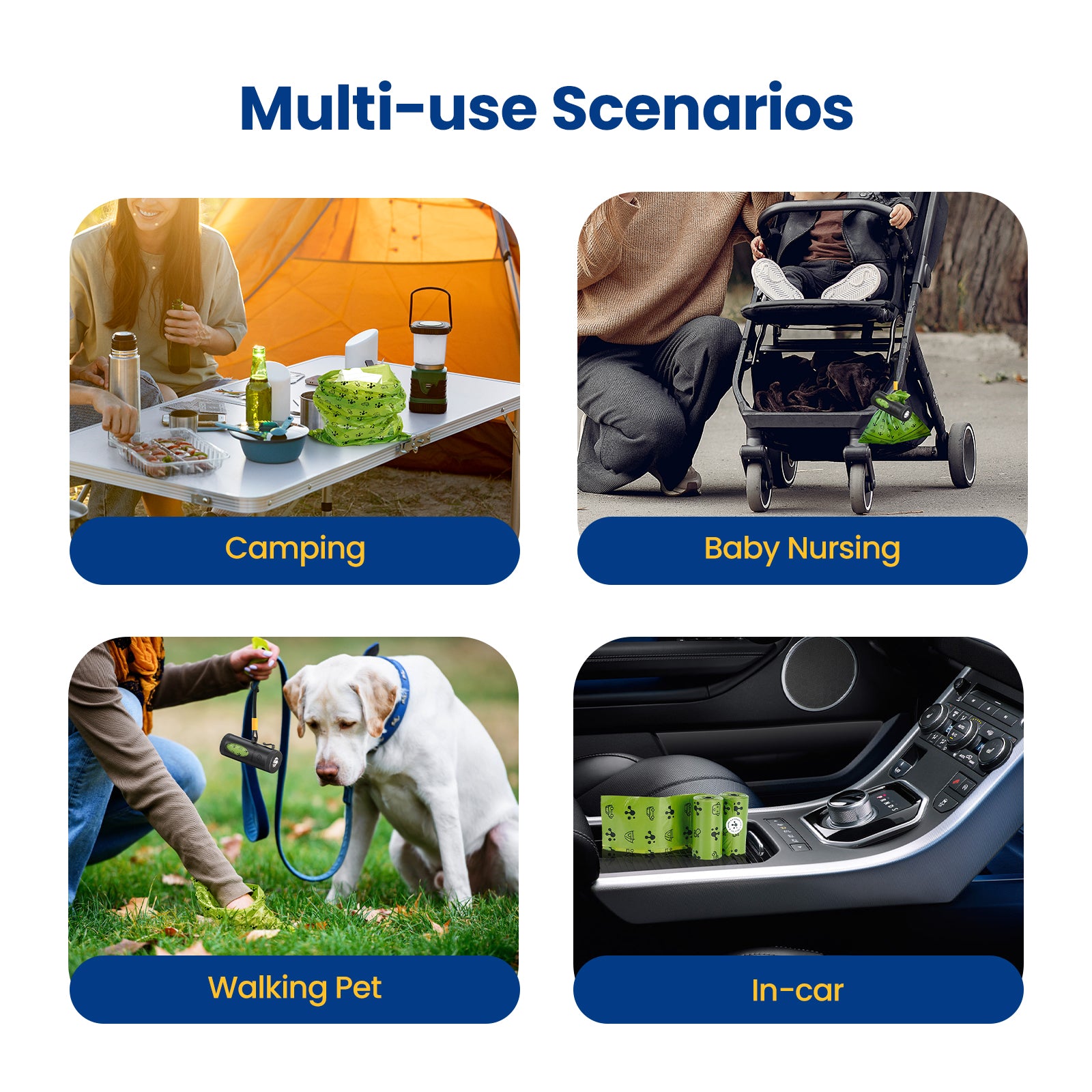 PawView Dog Dumpsters - Extra Thick, Strong, 100% Leakproof, Lavender Scented, Strong Odor Control