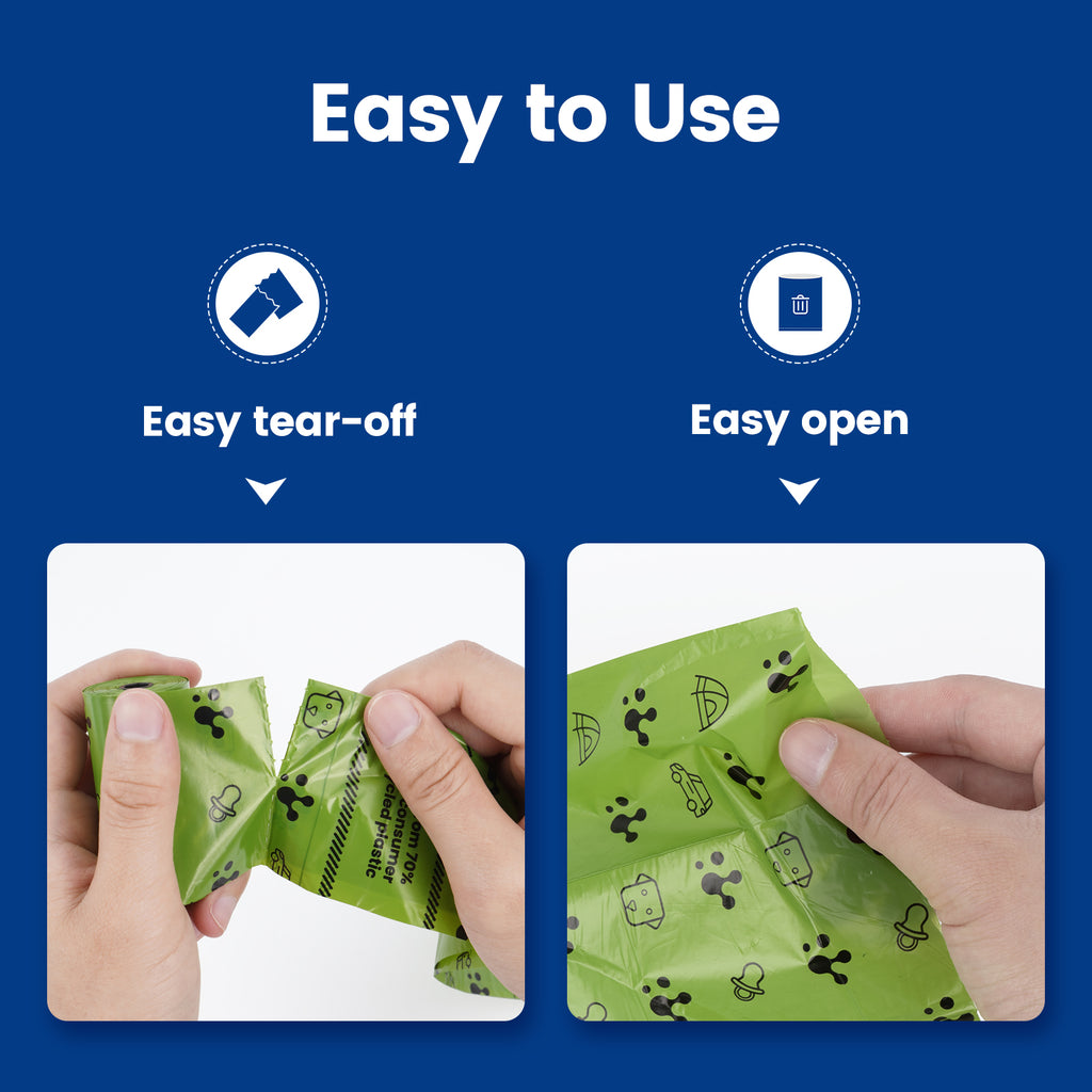 PawView Dog Dumpsters - Extra Thick, Strong, 100% Leakproof, Lavender Scented, Strong Odor Control