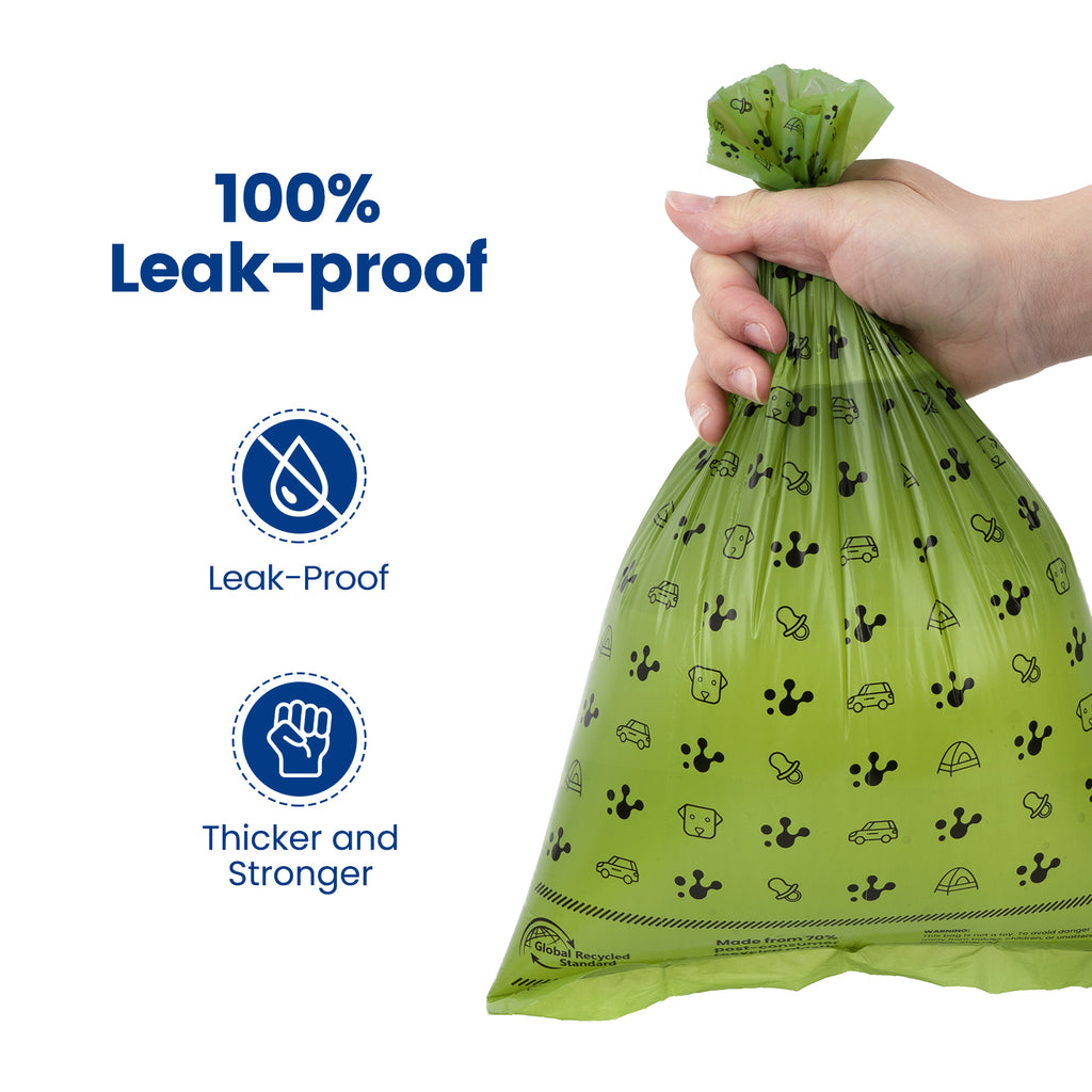 PawView Dog Dumpsters - Extra Thick, Strong, 100% Leakproof, Lavender Scented, Strong Odor Control