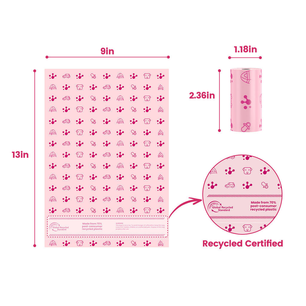 PawView Dog Dumpsters - Extra Thick, Strong, 100% Leakproof, Lavender Scented, Strong Odor Control